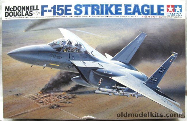 Tamiya 1/32 F-15E Strike Eagle - With Eduard PE Interior Set, 60302 plastic model kit